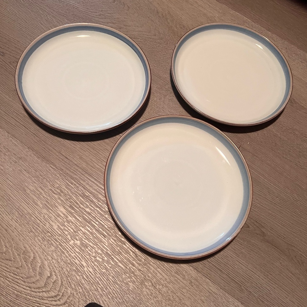 Set Of 3 Denby Blue salad plate 8 7/8"